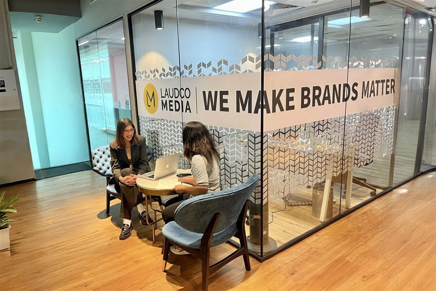 A Laudco Media franchise office: We make brands matter
